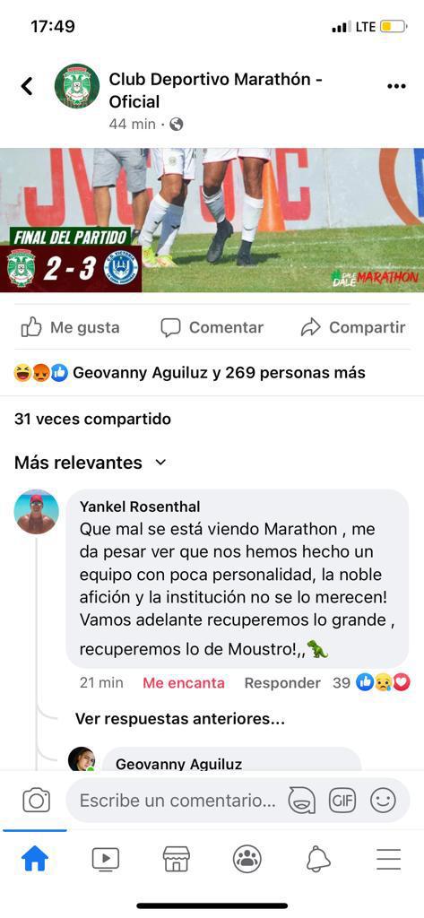 $!Yankel Rosenthal, former president of Marathon, disappointed after the defeat: 
