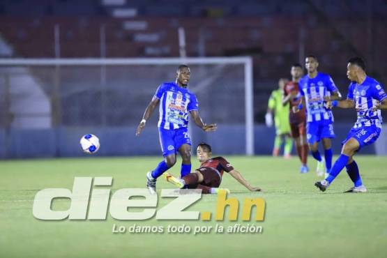 Pedro Hernández durante el juego ante Motagua en la jornada 12. Foto: Moisés Valenzuela.