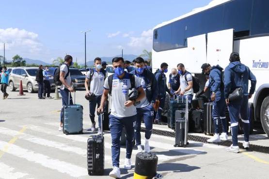 Salida de la Selección de Honduras hacia Estados Unidos para disputar la jornada 11 de la octagonal de Concacaf.