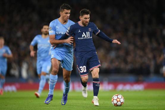 Messi y el PSG no pudieron ante el City en Inglaterra.