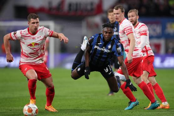 Leipzig y Atalanta empatan en un atractivo partido de los cuartos de final de la Europa League