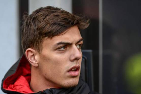 AC Milan's Italian forward Daniel Maldini attends the Italian Serie A football match AC Milan vs Verona on February 2, 2020 at the San Siro stadium in Milan. (Photo by Miguel MEDINA / AFP)