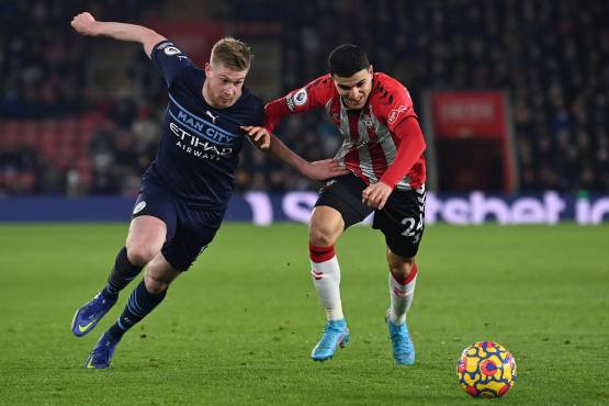 Kevin De Bruyne y compañía no pudieron ante el Southampton en la Premier League.