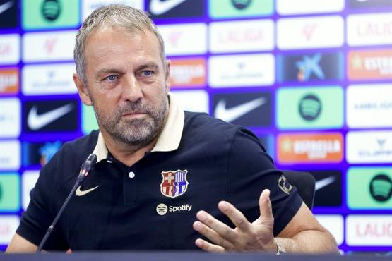 Hansi Flick espera contar con Dani Olmo este martes ante el Rayo Vallecano.