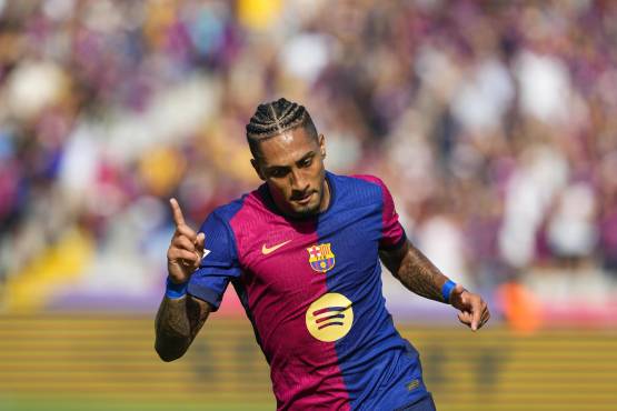 Raphinha fue el hombre de la noche al marcar un importante hattrick.