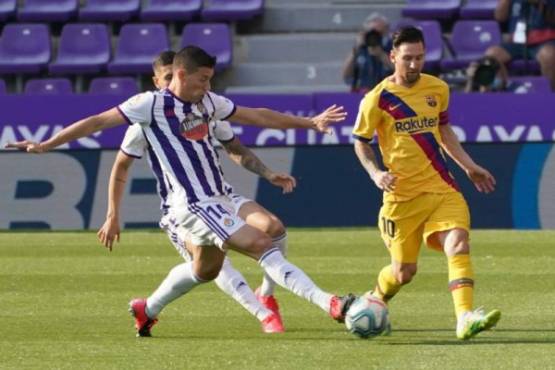 Messi dio la asistencia para que Arturo Vidal pudiera abrir el marcador ante el Valladolid.