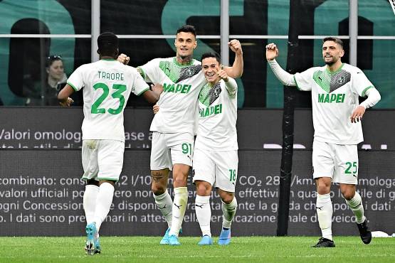 El Sassuolo venció 2-0 al Inter de Milán en el San Siro.
