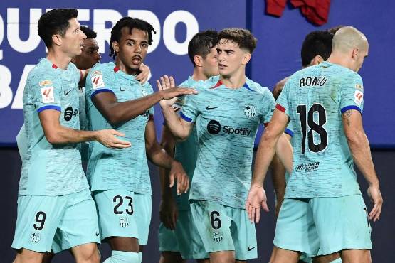 Balsámica victoria del Barcelona ante Osasuna para no perderle el ritmo al Real Madrid en la Liga Española