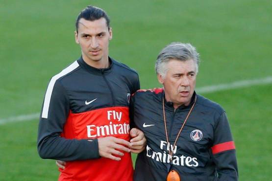 Ibrahimovic apoya a Ancelotti para ganar la Copa del Mundo con Brasil.