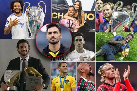 Los futbolistas que decidieron retirarse del fútbol durante este 2025. Algunos por lesión y otros por la edad.