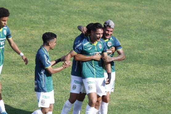 Sebastián Gorga llegó a dos goles con el Marathón en Liga Nacional.