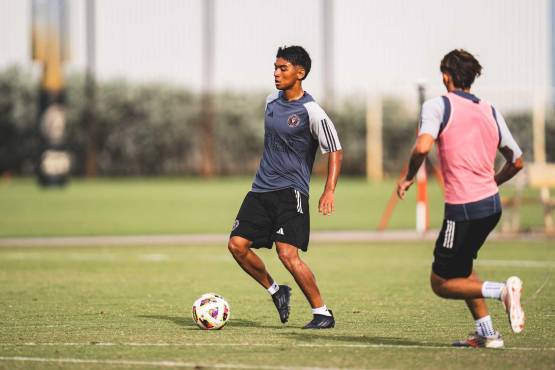 Diego Lagos, el hondureño que destaca en el Inter Miami II y sueña con jugar en la Selección de Honduras