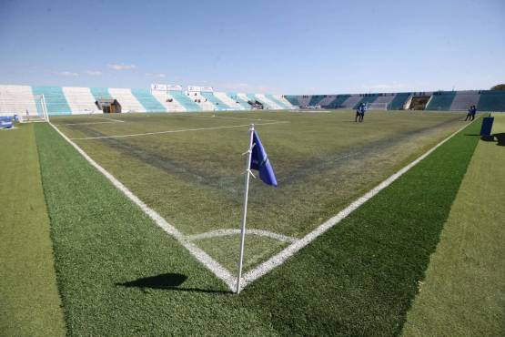 Así lucía el Estadio de La Paz previo al inicio del partido. Foto: David Romero y José Anibal Vázquez.