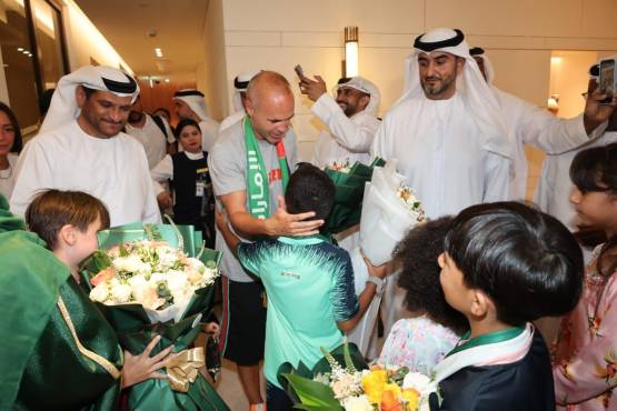 Iniesta jugará en los Emiratos Árabes Unidos a sus 39 años.