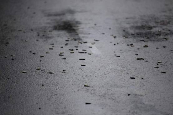 Bullet caskets are seen on the ground at the crime scene after Mexico City's Public Security Secretary Omar Garcia Harfuch was wounded in an attack in Mexico City, on June 26, 2020. (Photo by PEDRO PARDO / AFP)