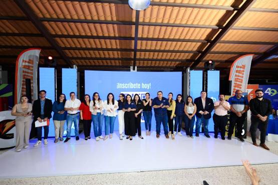 El Staff de Diario LA PRENSA que está organizando la Maratón LA PRENSA durante el lanzamiento del evento de atletismo más grande de Honduras.