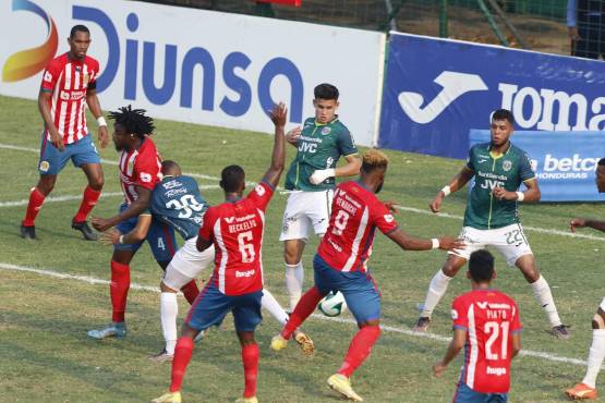 ¡Marathón cede un empate contra Olimpia en la ida de las semifinales del Clausura 2023; todo se define en Comayagua!