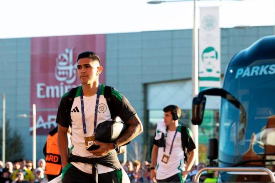 Luis Palma fue suplente en el triunfo del Celtic ante el Slovan.