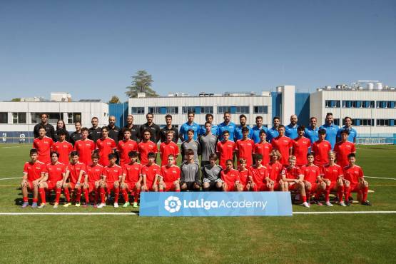 Este es el equipo de LaLiga Academy, donde se encuentra trabajando el portero hondureño Carlos Girón.