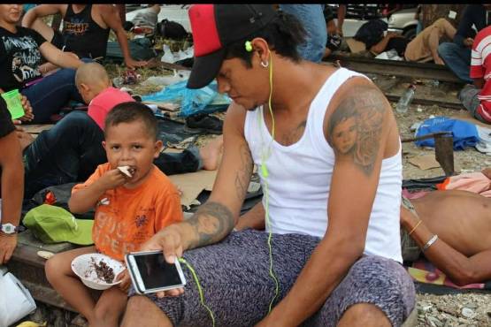 Danny mostró su solidaridad con las caravanas que emigraban a Estados Unidos en 2018 cuando él jugaba en México.