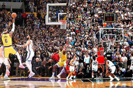 El fade away de LeBron y las semejanzas con el histórico punto de Michael Jordan en las finales de 1998.