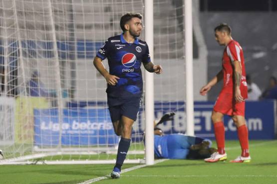 Hatrick de Auzmendi y Motagua golea a Real Sociedad; los azules desplazaron a Olimpia en la tabla del Clausura 2024