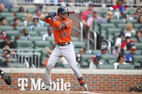Mauricio Dubón promedia .204 al bate con los Astros de Houston.