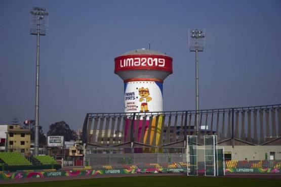 View of the National Sports Village (Videna) in Lima on July 25, 2019 on the eve of the Lima 2019 Pan-American Games official inauguration. - The 2019 Pan-American Games will take place from July 26 to August 11. 2019. (Photo by PEDRO PARDO / AFP)