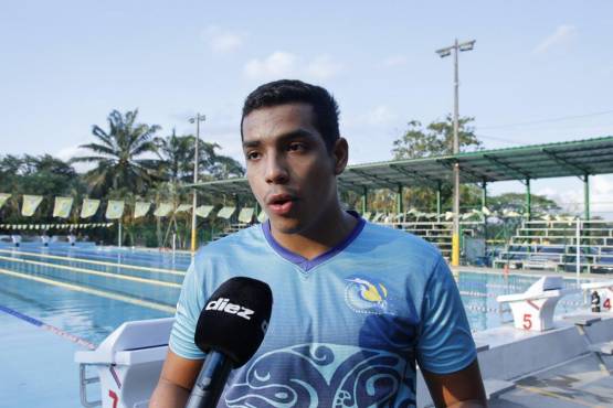 <b>Joaquín Maldonado, nadador hondureño.</b>