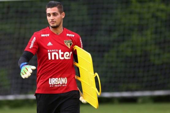 SÃO PAULO,SP,27.02.2019:TREINO-SÃO-PAULO-FUTEBOL - O goleiro Jean durante treino do São Paulo no CT da Barra Funda, em São Paulo (SP), nesta quarta-feira (27). A equipe se prepara para enfrentar o Bragantino em partida válida pelo Campeonato Paulista 2019. (Foto: Newton Menezes/Futura Press/Folhapress)