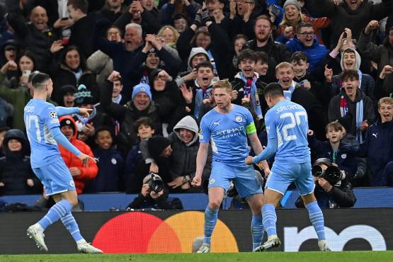 El Manchester City fue muy superior ante un Atlético que jugó solo a defenderse. FOTOS: AFP.