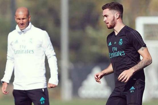 Manu Hernando entrenó en varias oportunidades con el primer equipo del Real Madrid que dirigía Zinedine Zidane.