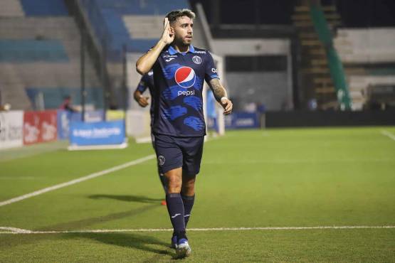 Hatrick de Auzmendi y Motagua golea a Real Sociedad; los azules desplazaron a Olimpia en la tabla del Clausura 2024