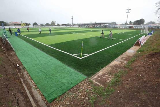 Así luce el escenario del encuentro de hoy.