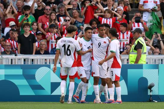 Marruecos vapuleó 6-0 a Egipto por la medalla de bronce en fútbol.