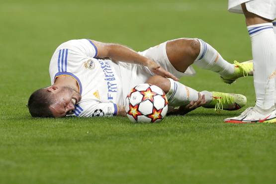 Las lesiones, uno de los motivos que afectó a Hazard en el Real Madrid.