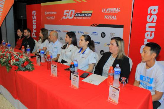 Los patrocinadores de la Maratón LAPRENSA dijeron presente en el lanzamiento de la carrera. FOTO: Moisés Valenzuela