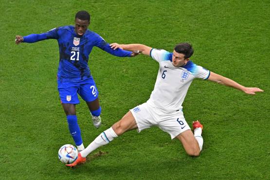 Timothy Weah ha anotado el úncio gol de Estados Unidos en Qatar 2022.