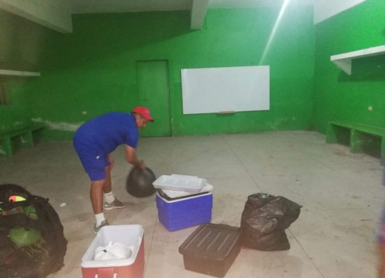 Olimpia emula lo bueno y dejó limpio el camerino del Juan Ramón Brevé