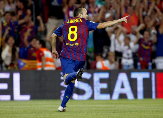 Andrés Iniesta, el mejor jugador de Europa .