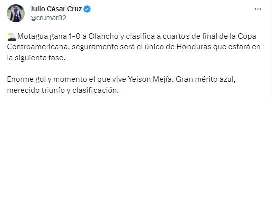 “Será el único de Honduras clasificado” y “Denle a Ninrod sus flores”: la reacción de la prensa a la victoria de Motagua ante Olancho