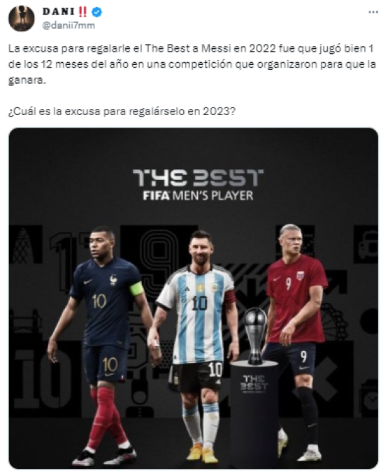 Indignación con Messi por su nominación al The Best 2023: “Es surrealista, Cristiano Ronaldo tuvo mejor año”