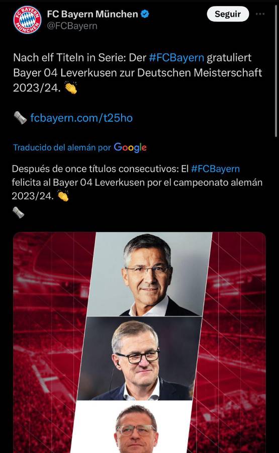El irónico mensaje del Bayern Múnich y la felicitación de un ex Real Madrid: la prensa reacciona tras el título del Leverkusen