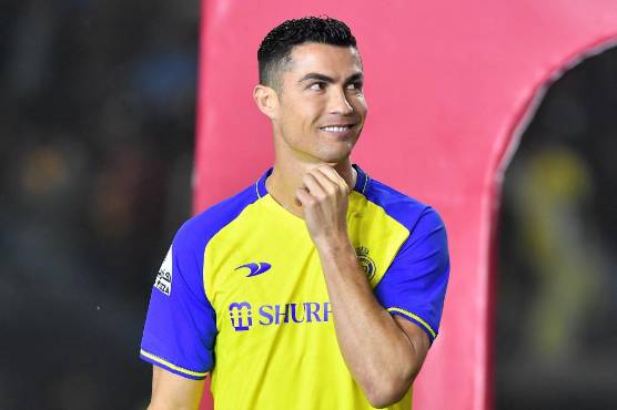 Cristiano Ronaldo se mostró muy feliz durante su presentación con el Al Nassr de la primera división de Arabia Saudita.