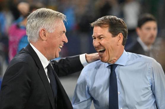 Buena relación tiene Rudi García y Carlo Ancelotti.