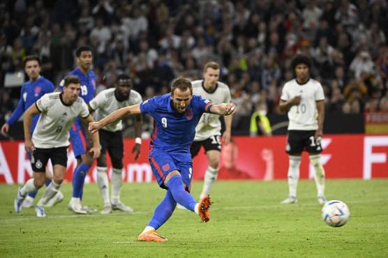 Nations League: Inglaterra salva el empate en los últimos minutos ante Alemania con un penal de Harry Kane