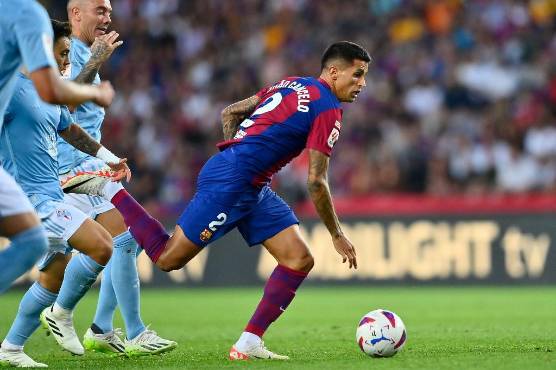 Muy tibio el partido de Joao Cancelo ante Celta.