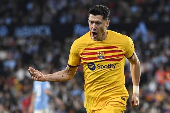 Con gol ‘in extremis’ de Lewandowski, Barcelona consiguió sufrida victoria ante Celta en la Liga Española