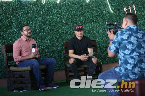 El contencíon del Motagua, Héctor Castellanos durante la entrevista con nuestro periodista Saúl Carranza.