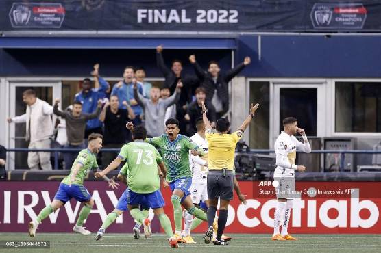 Said Martínez (central), Walter López (asistente) y Selvin Brown (VAR) fueron los árbitros hondureños en la final de la Champions de Concacaf.